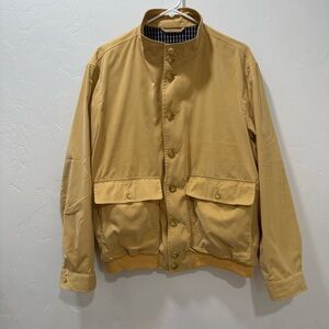 Dooney & Bourke Vintage Bomber Jacket Men's Size 50 Soft Yellow